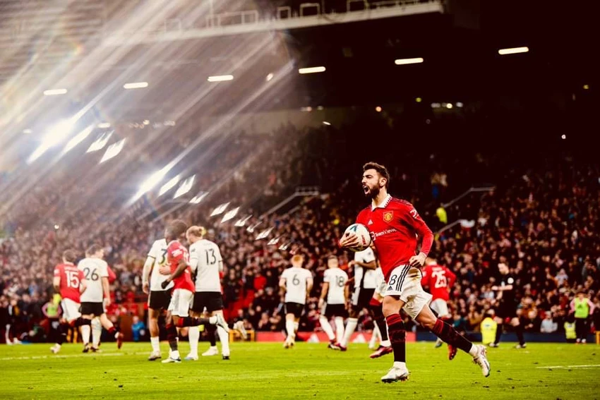 Bruno lập cú đúp giúp MU tiến vào bán kết FA Cup. Ảnh: Getty Bruno lập cú đúp giúp MU tiến vào bán kết FA Cup. Ảnh: Getty