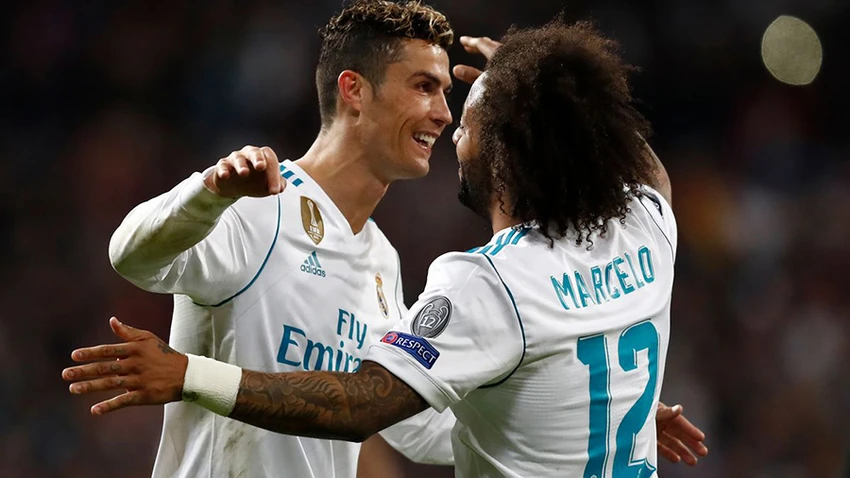 Ronaldo và Marcelo là đồng đội thân thiết với nhau thời còn cùng chơi bóng cho Real Madrid. ẢNH: GETTY