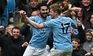 Hàng công Man City tỏa sáng khi thiếu vắng chân sút chủ lực Erling Haaland. Ảnh: Getty