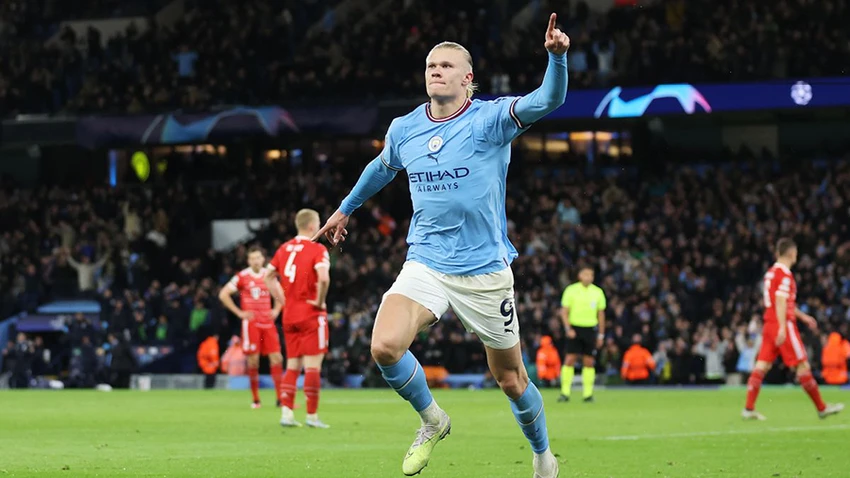 Haaland đã lập kỷ lục Premier League với 45 bàn thắng trên mọi mặt trận trong 1 mùa giải. ẢNH: GETTY