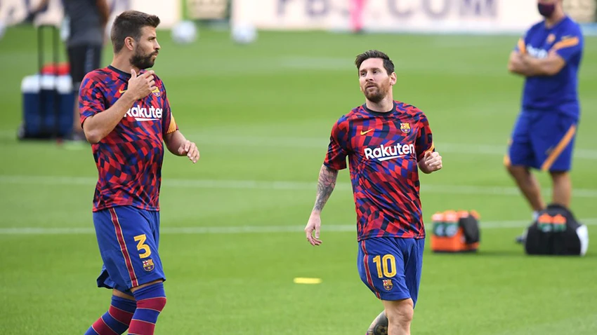 Lionel Messi và Gerard Pique là đồng đội của nhau trong nhiều năm ở Barca. ẢNH: GETTY Lionel Messi và Gerard Pique là đồng đội của nhau trong nhiều năm ở Barca. ẢNH: GETTY