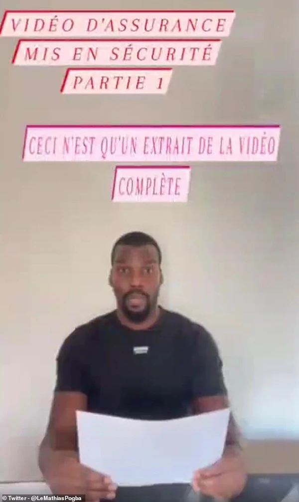 Mathias Pogba từng lên mạng xã hội tố cậu em trai Paul Pogba "sử dụng bùa để ếm" các đồng đội ở tuyển Pháp. ẢNH: TWITTER MATHIAS POGBA Mathias Pogba từng lên mạng xã hội tố cậu em trai Paul Pogba "sử dụng bùa để ếm" các đồng đội ở tuyển Pháp. ẢNH: TWITTER MATHIAS POGBA