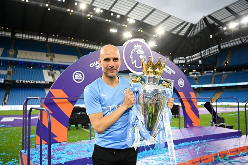 Pep Guardiola sẽ cùng Man City vô địch Premier League lần thứ năm trong sáu mùa giải gần nhất? ẢNH: GETTY Pep Guardiola sẽ cùng Man City vô địch Premier League lần thứ năm trong sáu mùa giải gần nhất? ẢNH: GETTY