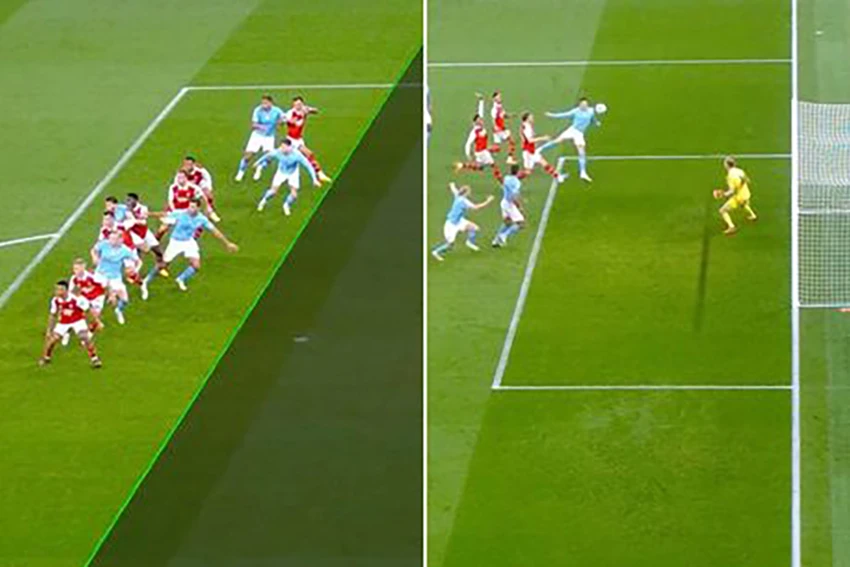 Bàn thắng của Stones vào lưới Man City gây nhiều tranh cãi và khiến các fan không phục. ẢNH: DAILY STAR Bàn thắng của Stones vào lưới Man City gây nhiều tranh cãi và khiến các fan không phục. ẢNH: DAILY STAR