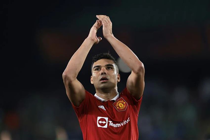 Casemiro rất khó có khả năng chia tay MU sau mùa giải này. ẢNH: GETTY Casemiro rất khó có khả năng chia tay MU sau mùa giải này. ẢNH: GETTY