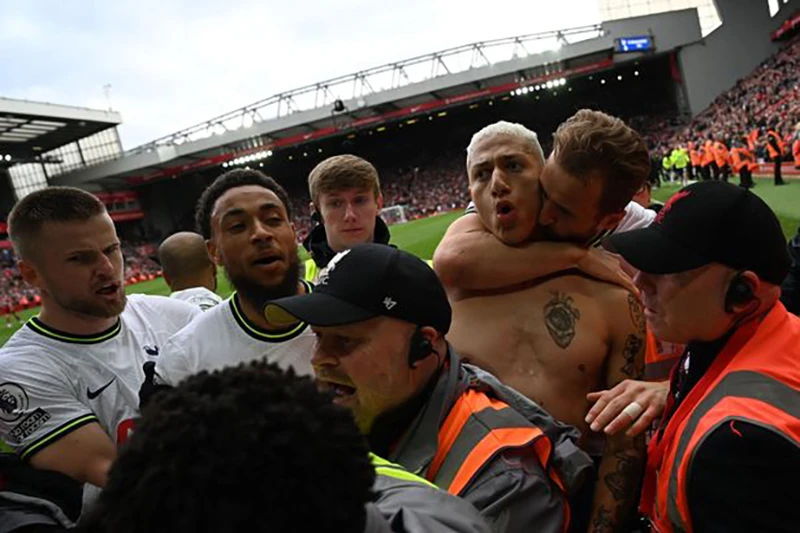 Tottenham suýt chút nữa khiến Liverpool ôm hận khi gỡ hòa 3-3 sau khi bị dẫn đến 0-3. ẢNH: GETTY