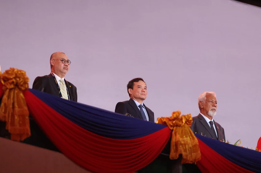 Phó Thủ tướng Việt Nam, ông Trần Lưu Quang trong lễ khai mạc SEA Games 32.