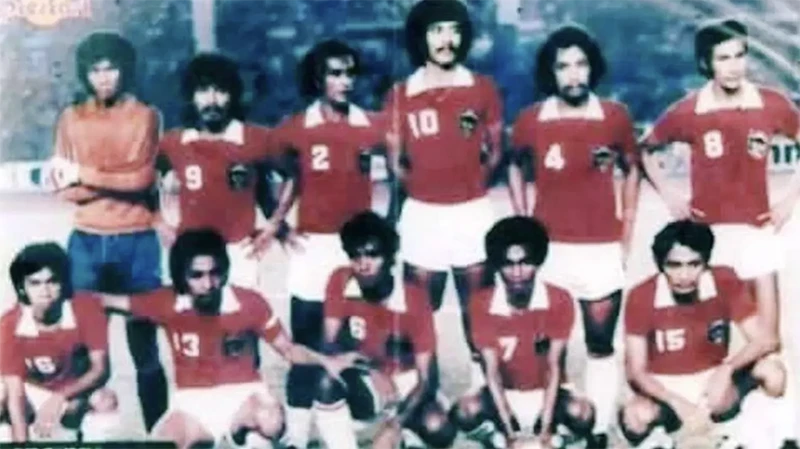 Đội hình tuyển Indonesia tại SEA Games 1979. ẢNH: DEDE SULAIMAN - INDONESIA Đội hình tuyển Indonesia tại SEA Games 1979. ẢNH: DEDE SULAIMAN - INDONESIA