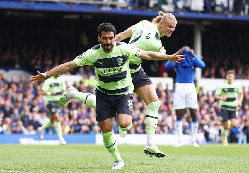 Gundogan liên tiếp lập công giúp Man City thắng dễ Everton. Ảnh: Getty Gundogan liên tiếp lập công giúp Man City thắng dễ Everton. Ảnh: Getty