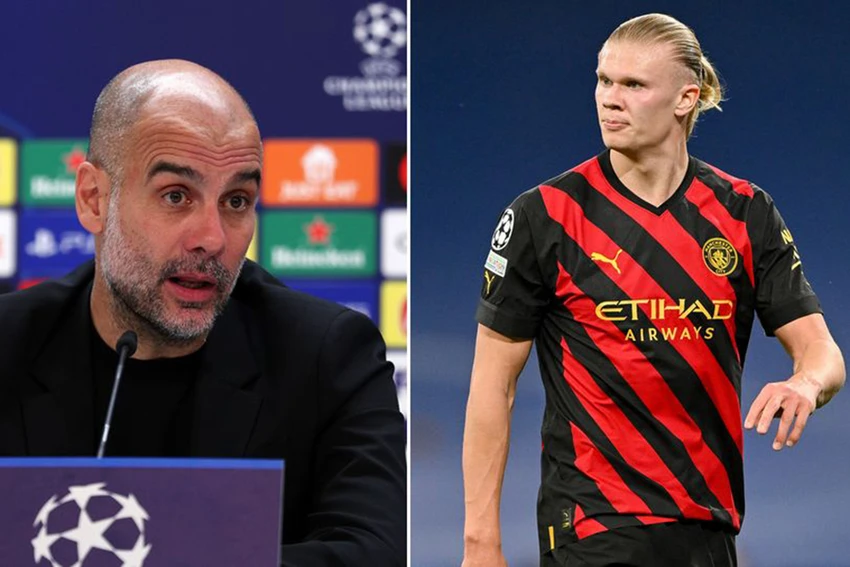 Pep Guardiola vẫn tin Haaland sẽ gây khó cho Real Madrid. ẢNH: MIRROR Pep Guardiola vẫn tin Haaland sẽ gây khó cho Real Madrid. ẢNH: MIRROR