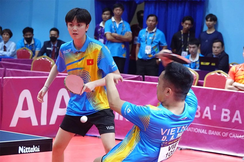 Anh Hoàng sang tuổi 21 còn Mai Ngọc tuổi teen đã có trận chung kết đi vào lịch sử. Ảnh: CTP Anh Hoàng sang tuổi 21 còn Mai Ngọc tuổi teen đã có trận chung kết đi vào lịch sử. Ảnh: CTP