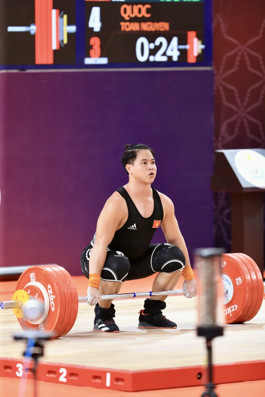 Nguyễn Quốc Toàn có kỳ SEA Games xuất sắc. ẢNH: ANH PHƯƠNG Nguyễn Quốc Toàn có kỳ SEA Games xuất sắc. ẢNH: ANH PHƯƠNG