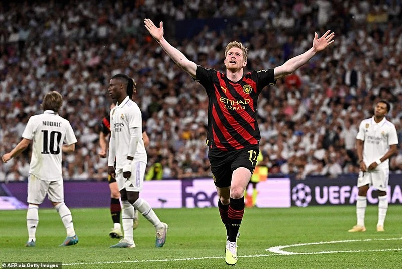 Kevin De Bruyne được kì vọng sẽ tiếp tục tỏa sáng để giúp Man City vào chung kết. Ảnh: Getty