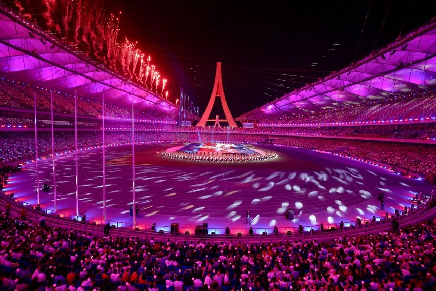 Lễ khai mạc SEA Games 32 được Campuchia tổ chức rất ấn tượng. ẢNH: ANH PHƯƠNG Lễ khai mạc SEA Games 32 được Campuchia tổ chức rất ấn tượng. ẢNH: ANH PHƯƠNG