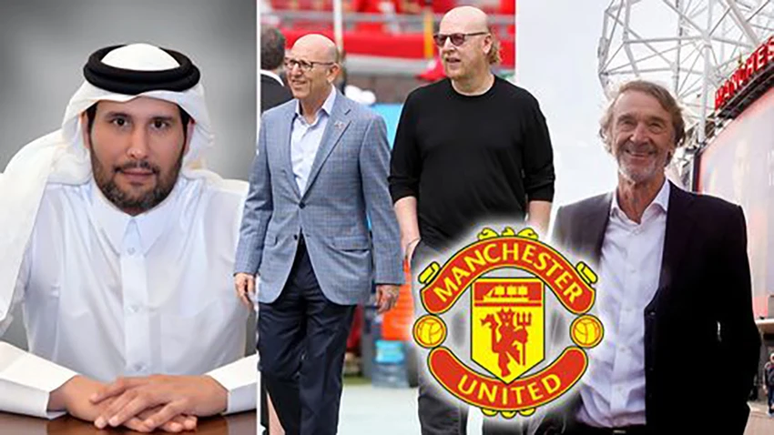 Cuộc đua mua CLB Manchester United từ gia đình Glazer giữa Sheikh Jassim và Sir Jim Ratcliffe đang diễn ra kịch tính. ẢNH: MIRROR Cuộc đua mua CLB Manchester United từ gia đình Glazer giữa Sheikh Jassim và Sir Jim Ratcliffe đang diễn ra kịch tính. ẢNH: MIRROR