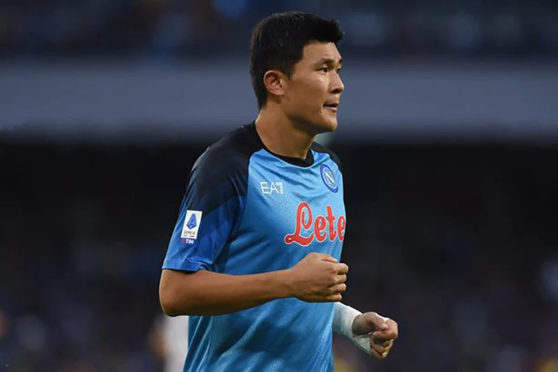 Kim Min-jae đang có mùa giải đầu tiên thăng hoa tại Napoli. ẢNH: GETTY