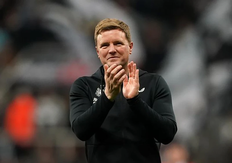 HLV Eddie Howe có mùa giải cực hay tại Newcastle. ẢNH: GETTY
