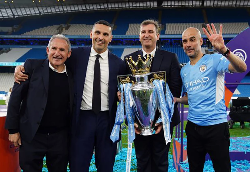 HLV Pep Guardiola và Man City đã tạo nên đế chế vô đối ở Premier League. ẢNH: GETTY HLV Pep Guardiola và Man City đã tạo nên đế chế vô đối ở Premier League. ẢNH: GETTY