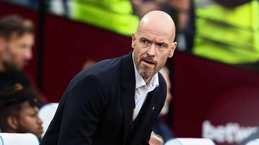 HLV Erik Ten Hag chắc chắn phải thuyết phục lãnh đạo MU chi số tiền khổng lồ mua tiền đạo mới. ẢNH: GETTY
