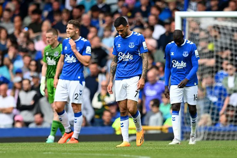 Everton đối mặt với nguy cơ rớt hạng mùa này. ẢNH: GETTY Everton đối mặt với nguy cơ rớt hạng mùa này. ẢNH: GETTY