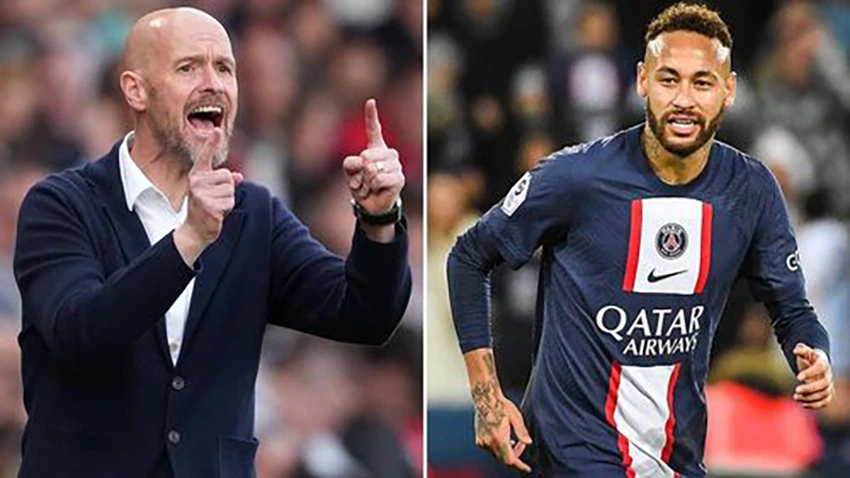 Ten Hag sẽ có "siêu tiền đạo" Neymar vào mùa hè tới? ẢNH: MIRROR