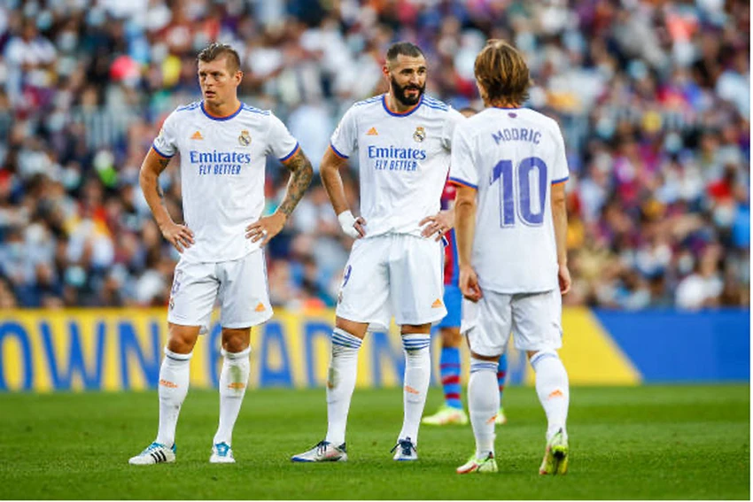 Hè 2023 nhiều khả năng sẽ là lúc bộ ba Benzema, Modric và Kroos rời Real Madrid. Ảnh: GETTY Hè 2023 nhiều khả năng sẽ là lúc bộ ba Benzema, Modric và Kroos rời Real Madrid. Ảnh: GETTY