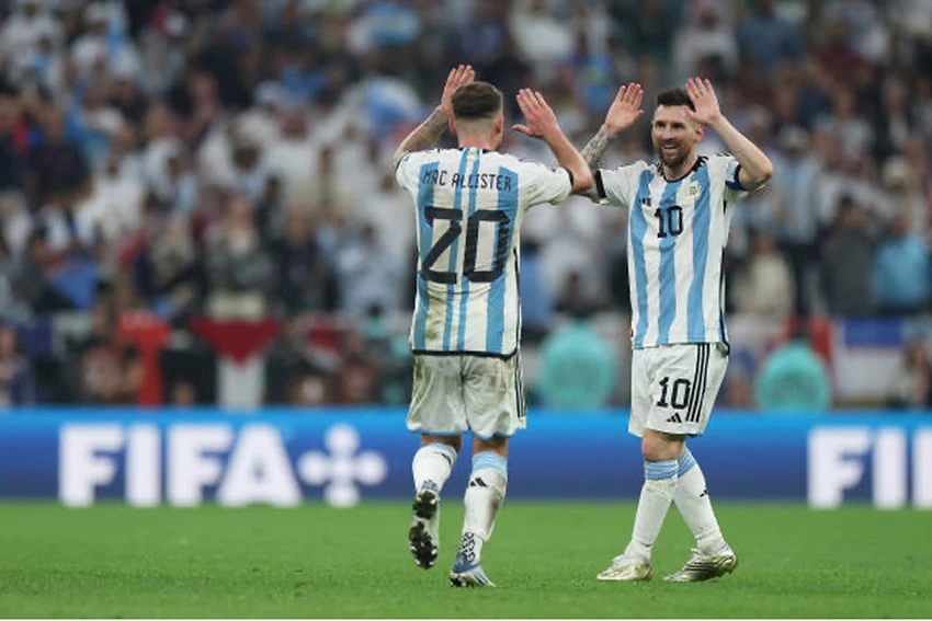 Mac Alister là nhân tố quan trọng trong hành trình vô địch của tuyển Argentina. Ảnh: GETTY Mac Alister là nhân tố quan trọng trong hành trình vô địch của tuyển Argentina. Ảnh: GETTY
