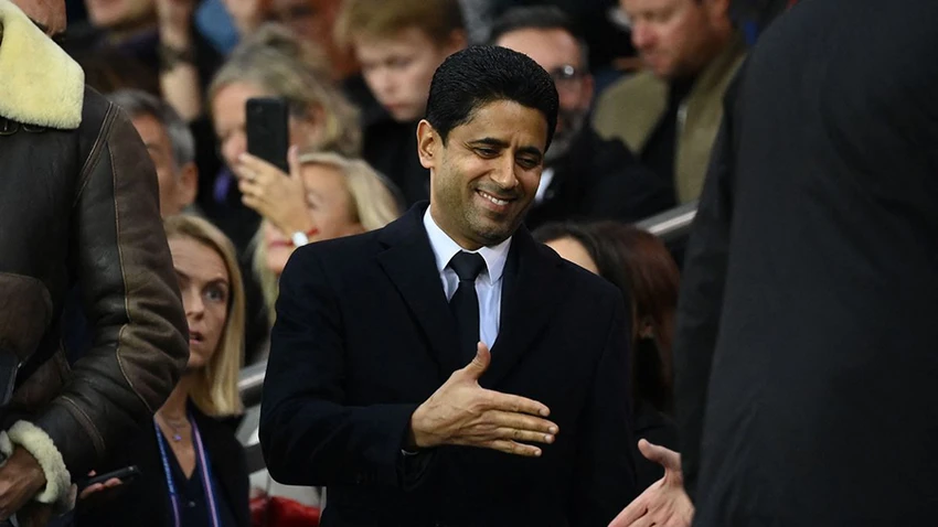 Chủ tịch PSG Al-Khelaifi đã tham gia vào quá trình mua lại MU của Sheikh Jassim. ẢNH: GETTY Chủ tịch PSG Al-Khelaifi đã tham gia vào quá trình mua lại MU của Sheikh Jassim. ẢNH: GETTY