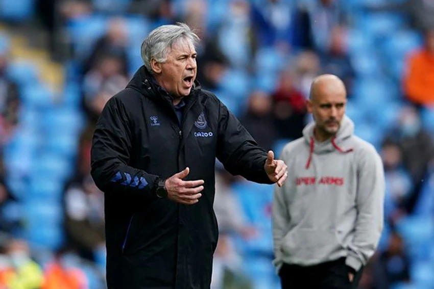 Carlo Ancelotti đối đầu với Pep Guardiola trên băng ghế chỉ đạo tại Premier League. ẢNH: GETTY Carlo Ancelotti đối đầu với Pep Guardiola trên băng ghế chỉ đạo tại Premier League. ẢNH: GETTY