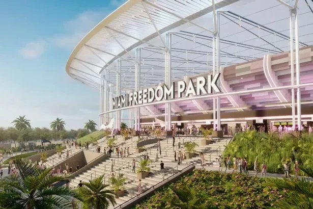 Một bản vẽ sân vận động mới của Inter Miami, dự kiến mở cửa vào năm 2025. ẢNH: INTER MIAMI Một bản vẽ sân vận động mới của Inter Miami, dự kiến mở cửa vào năm 2025. ẢNH: INTER MIAMI