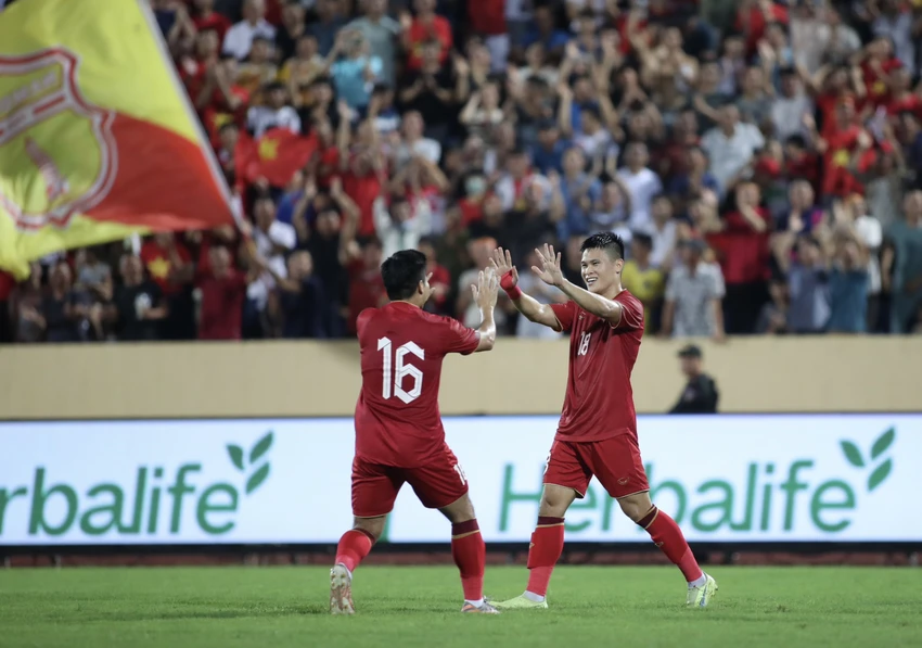 Tuấn Hải ghi bàn duy nhất trận giúp Việt Nam thắng Syria 1-0. ẢNH: ANH PHƯƠNG Tuấn Hải ghi bàn duy nhất trận giúp Việt Nam thắng Syria 1-0. ẢNH: ANH PHƯƠNG