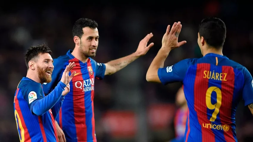 Messi và Busquets sẽ thi đấu với nhau trong màu áo Inter Miami sau khi có nhiều năm chơi cùng nhau ở Barca. ẢNH: GETTY Messi và Busquets sẽ thi đấu với nhau trong màu áo Inter Miami sau khi có nhiều năm chơi cùng nhau ở Barca. ẢNH: GETTY