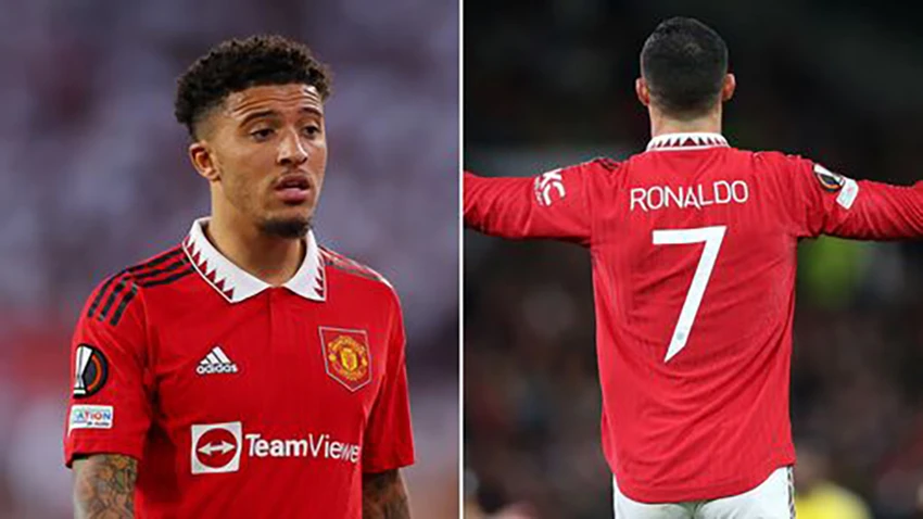 Sancho được cho là khát khao chiếc áo số 7 mà Ronaldo để lại. ẢNH: MIRROR Sancho được cho là khát khao chiếc áo số 7 mà Ronaldo để lại. ẢNH: MIRROR