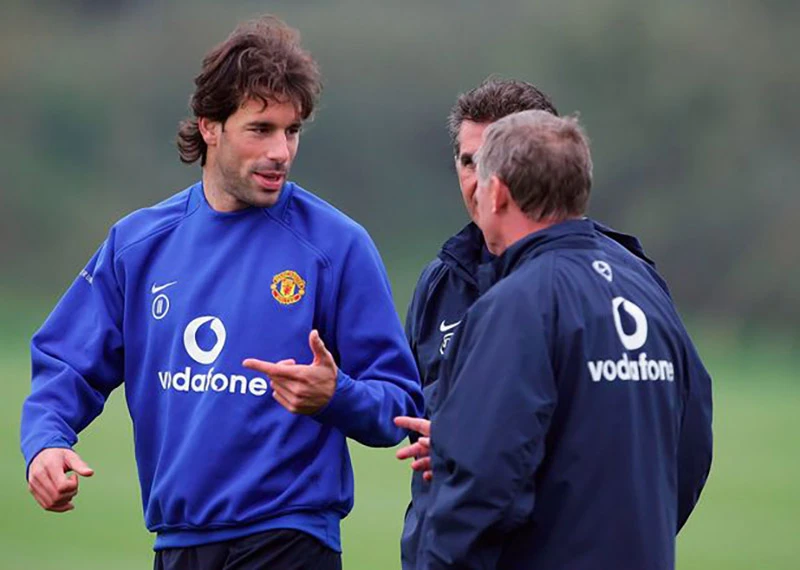 Nistelrooy không thể tồn tại ở MU sau khi mắng chửi Sir Alex Ferguson. ẢNH: GETTY