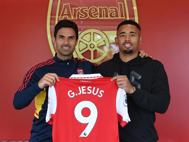 Jesus hết lời ca ngợi ông thầy Mikel Arteta. ẢNH: GETTY Jesus hết lời ca ngợi ông thầy Mikel Arteta. ẢNH: GETTY