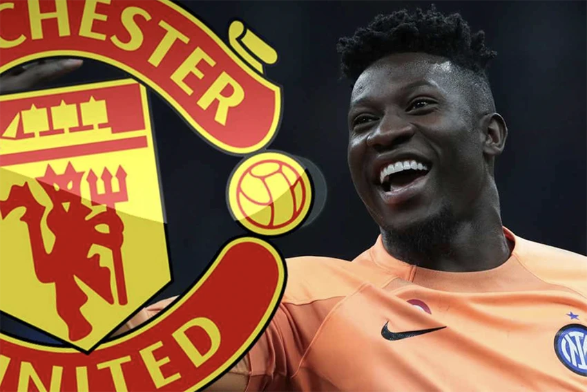 Onana đang tiến rất gần đến việc gia nhập MU. ẢNH: SUN SPORTS Onana đang tiến rất gần đến việc gia nhập MU. ẢNH: SUN SPORTS