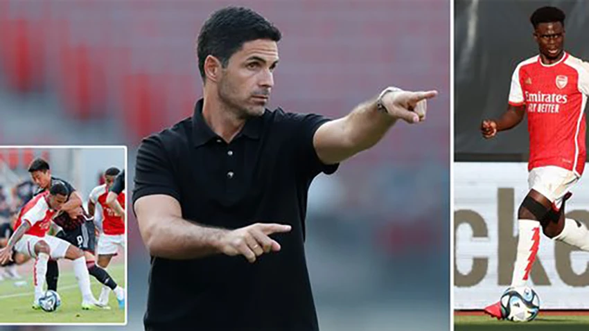 Mikel Arteta tiếp tục hoàn thiện đội hình Arsenal nhằm hướng đến danh hiệu Premier League mùa tới. ẢNH: MIRROR