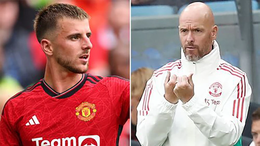 Ten Hag hết lời ca ngợi màn ra mắt của tân binh MU Mason Mount. ẢNH: MIRROR Ten Hag hết lời ca ngợi màn ra mắt của tân binh MU Mason Mount. ẢNH: MIRROR