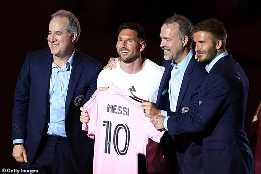 Messi mang áo số 10 ở Inter Miami. ẢNH: GETTY Messi mang áo số 10 ở Inter Miami. ẢNH: GETTY