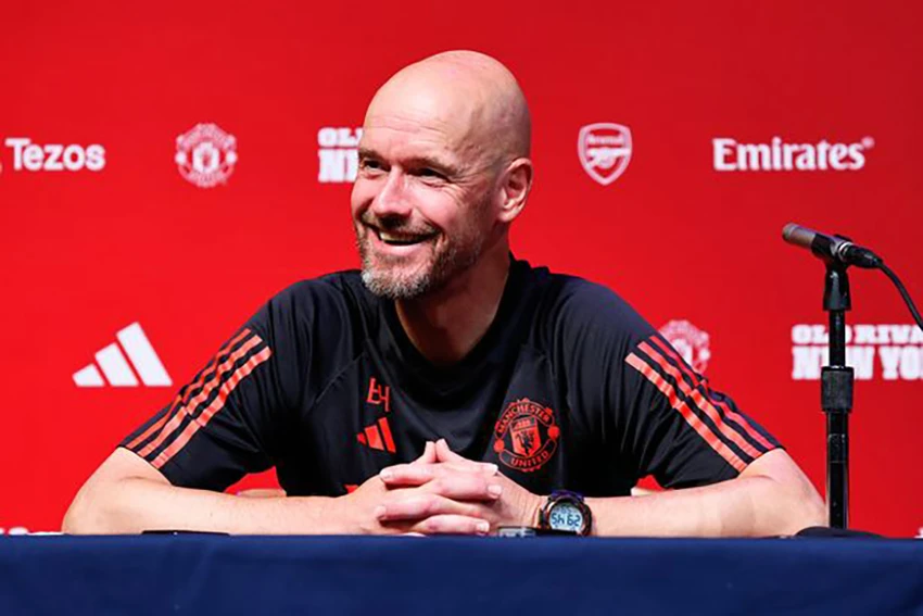 Ten Hag sẽ rất vui nếu MU tiếp tục kinh doanh tốt vì ông sẽ có nhiều tiền mua cầu thủ hơn. ẢNH: GETTY