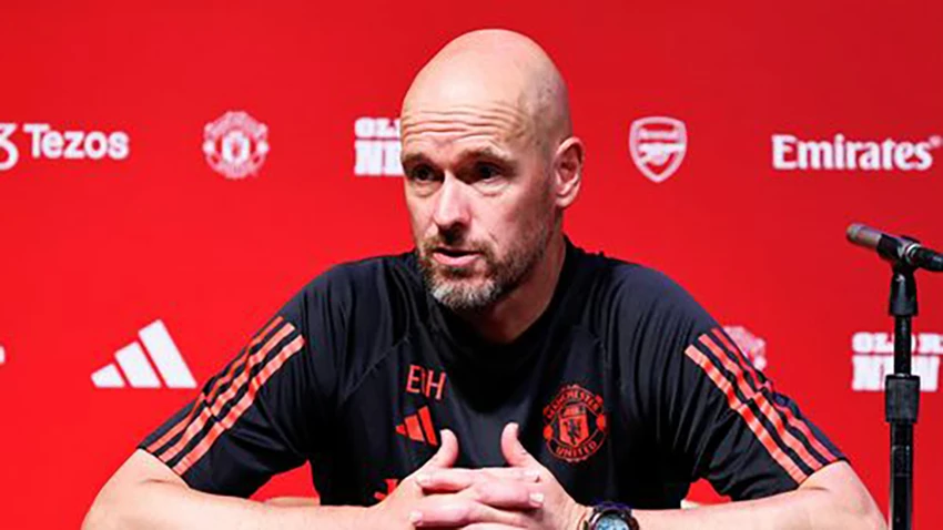 Ten Hag khẳng định cầu thủ MU không tuân thủ quy tắc nào cả. ẢNH: GETTY