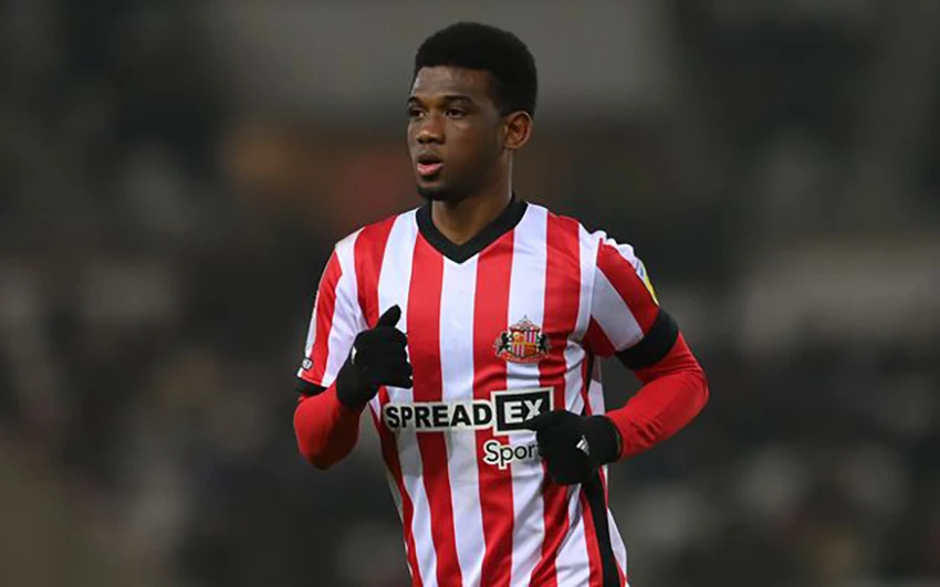 Amad Diallo chơi cực kỳ ấn tượng trong màu áo Sunderland mùa trước. ẢNH: GETTY Amad Diallo chơi cực kỳ ấn tượng trong màu áo Sunderland mùa trước. ẢNH: GETTY