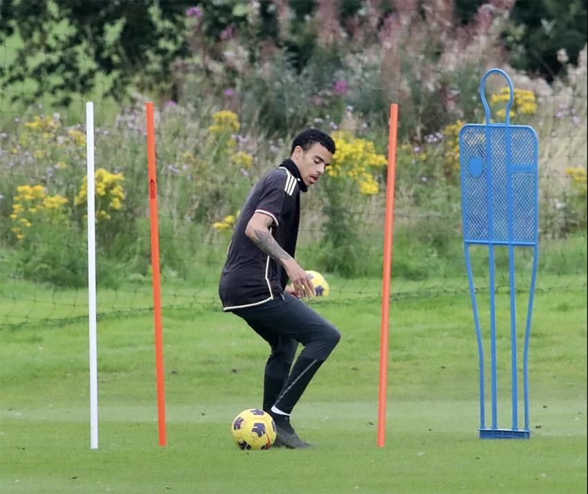 Greenwood trở lại tập luyện vào hôm qua 9-8. ẢNH: SUN SPORTS