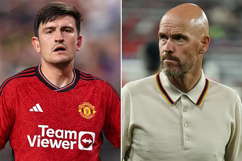 Maguire không còn nằm trong kế hoạch của Ten Hag và trên đường rời Old Trafford. ẢNH: MIRROR Maguire không còn nằm trong kế hoạch của Ten Hag và trên đường rời Old Trafford. ẢNH: MIRROR