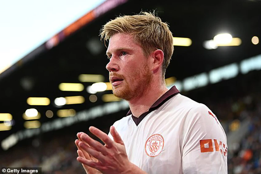 De Bruyne hiện là đội trưởng Man City. ẢNH: GETTY
