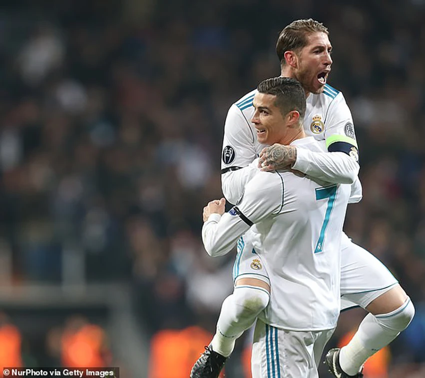 Ronaldo và Ramos đã cùng nhau giành mọi vinh quang ở Real Madrid. ẢNH: GETTY Ronaldo và Ramos đã cùng nhau giành mọi vinh quang ở Real Madrid. ẢNH: GETTY