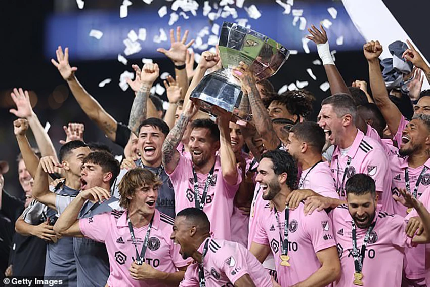 Messi vô địch Leagues Cup cùng Inter Miami. ẢNH: GETTY