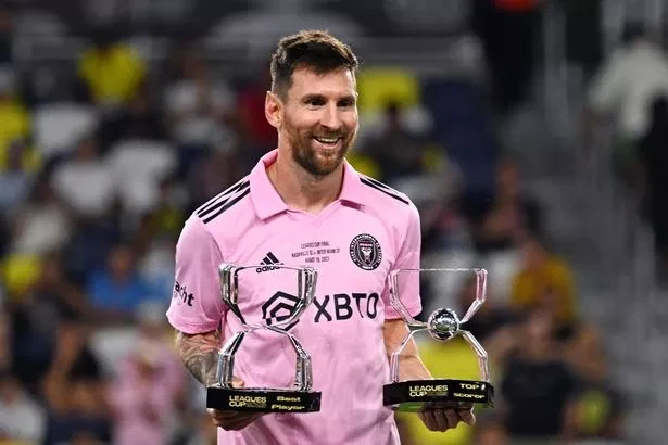 Messi giành cú đúp danh hiệu cá nhân gồm vua phá lưới và cầu thủ xuất sắc nhất Leagues Cup. ẢNH: GETTY Messi giành cú đúp danh hiệu cá nhân gồm vua phá lưới và cầu thủ xuất sắc nhất Leagues Cup. ẢNH: GETTY