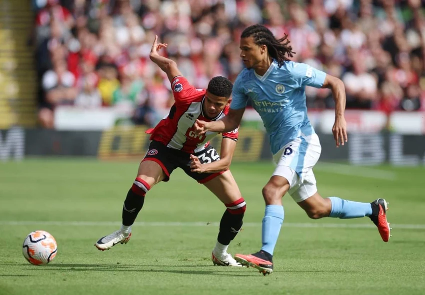 Sheffield chứng tỏ mình không phải là đội bóng dễ bắt nạt khi gây ra rất nhiều khó khăn cho Man City. Ảnh: Getty Sheffield chứng tỏ mình không phải là đội bóng dễ bắt nạt khi gây ra rất nhiều khó khăn cho Man City. Ảnh: Getty