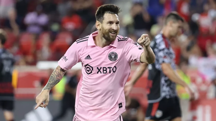 Messi ghi đến 11 bàn thắng sau 9 trận ở Inter Miami. ẢNH: GETTY Messi ghi đến 11 bàn thắng sau 9 trận ở Inter Miami. ẢNH: GETTY